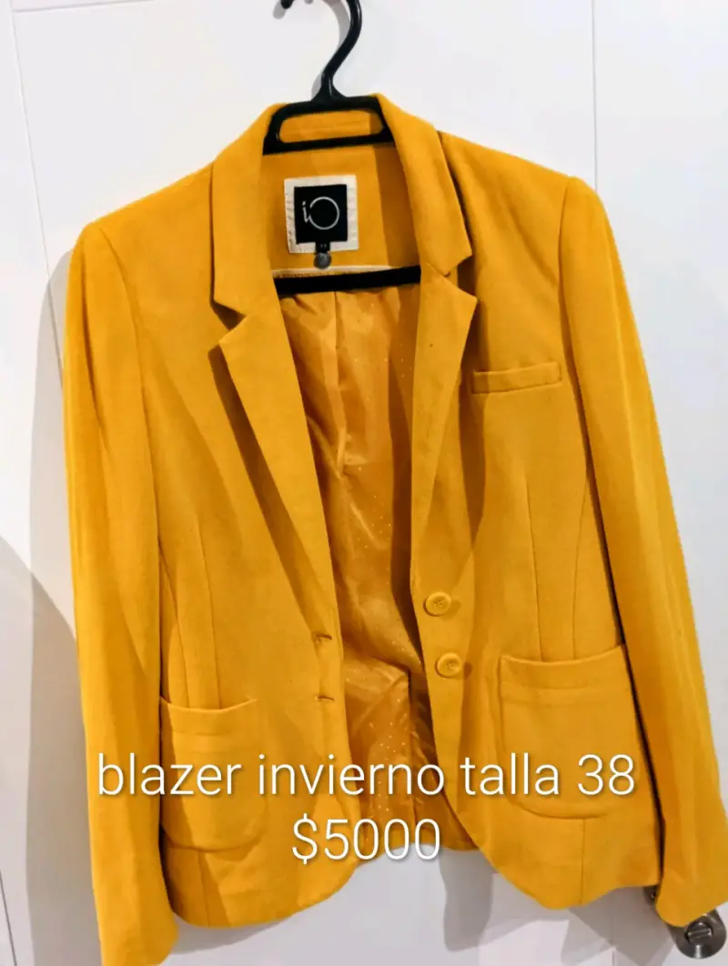 Blazer mostaza invierno talla 38