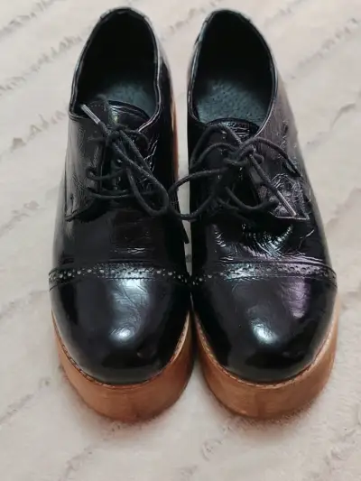 Zapatos de plataforma negros 39 - miniatura 3