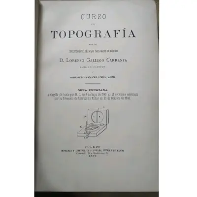 Curso de Topografía, antiguo 1887 - miniatura 1
