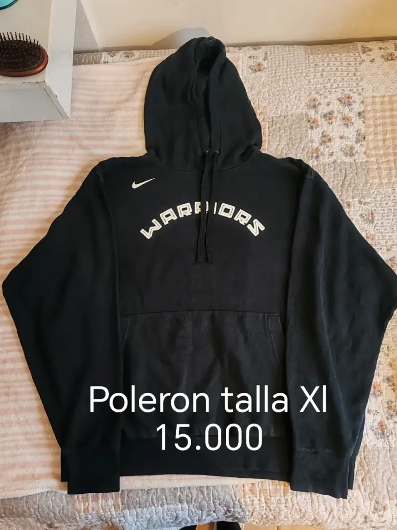 Polerón negro Warriors XL