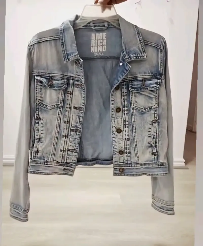 Chaqueta de mezclilla estilo vintage
