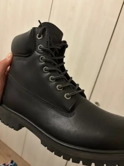 Botas negras de cuero marca Yellow talla 12US - miniatura 3