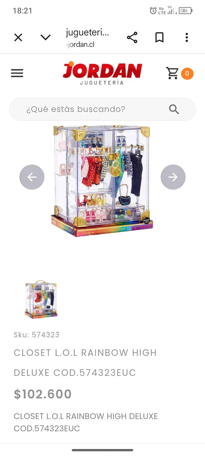 Closet LOL Rainbow High Deluxe