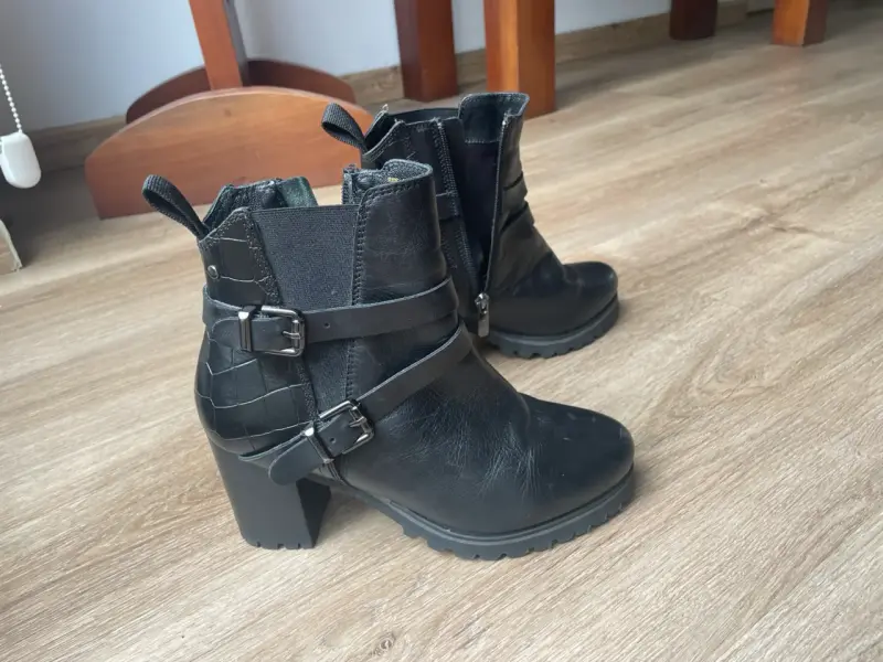 Botines negros Gacel con hebilla - 6