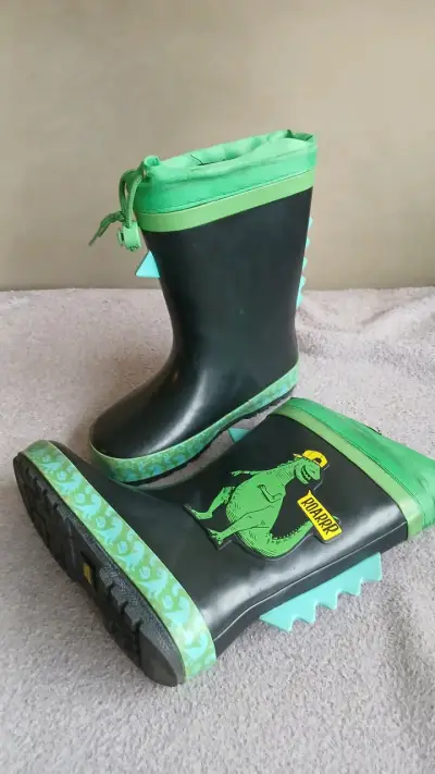 Botas de lluvia dinosaurio niño - miniatura 1
