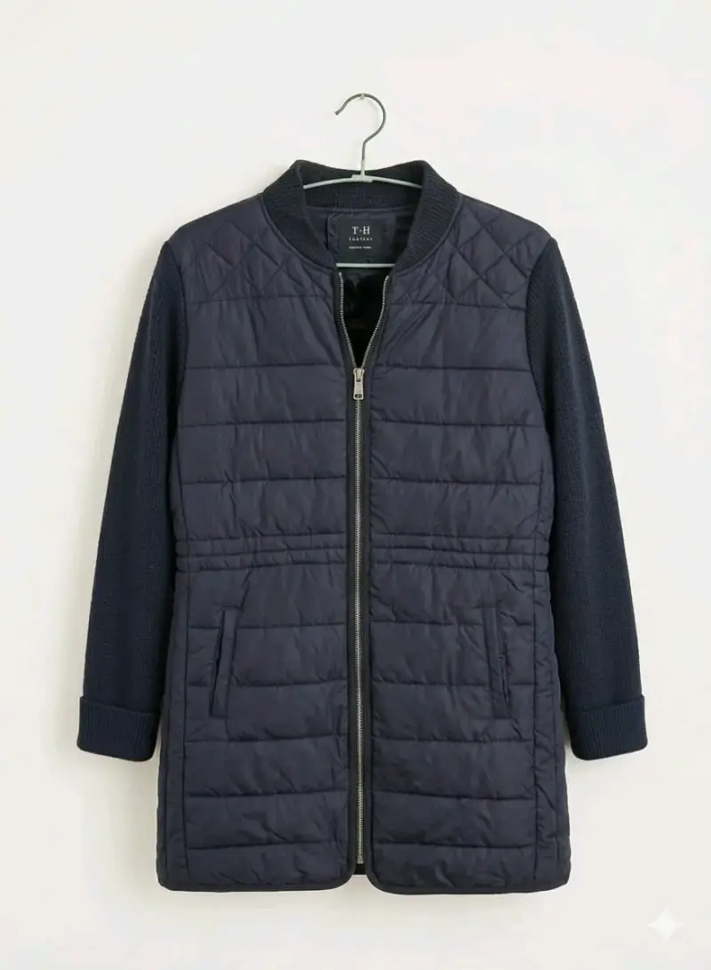 Chaqueta azul acolchada hombre talla M - 1