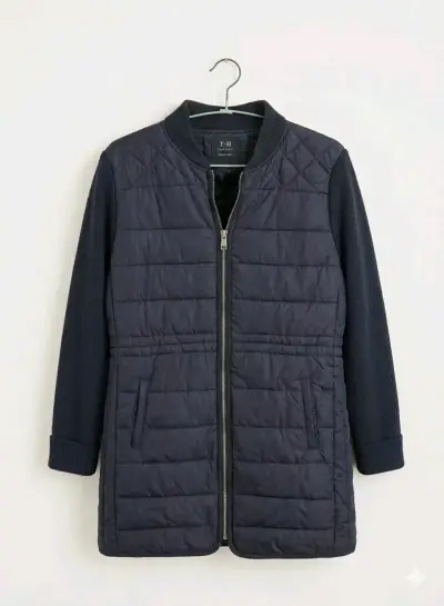 Chaqueta azul acolchada hombre talla M - miniatura 1