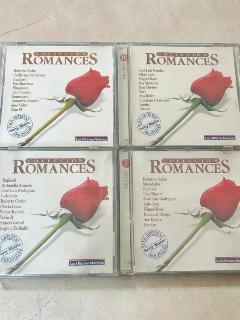 4 CDs Colección Romances musica romántica