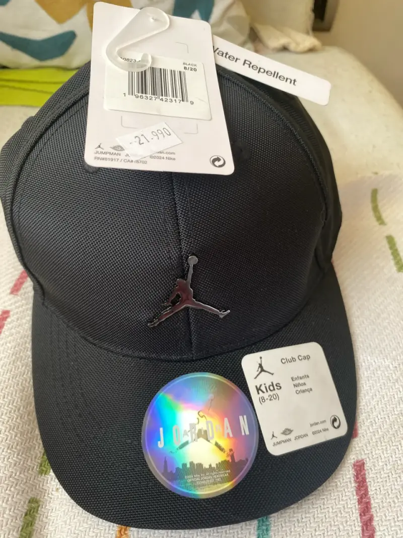 Gorra negra Jordan para niños - 2