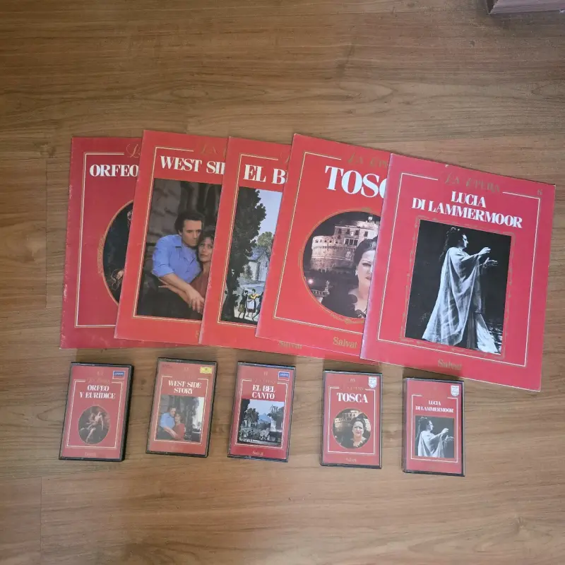 Colección "La Opera", 5 cassettes y libros - 1