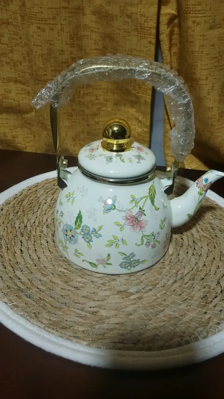 Tetera de cerámica floral - 5