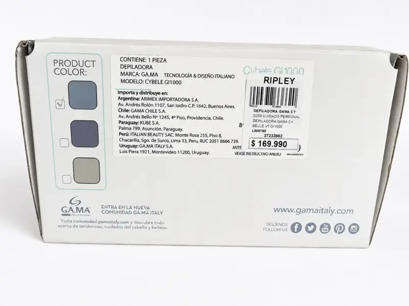 Depiladora IPL GAMA Cybele GI1000- COMO NUEVA - 2