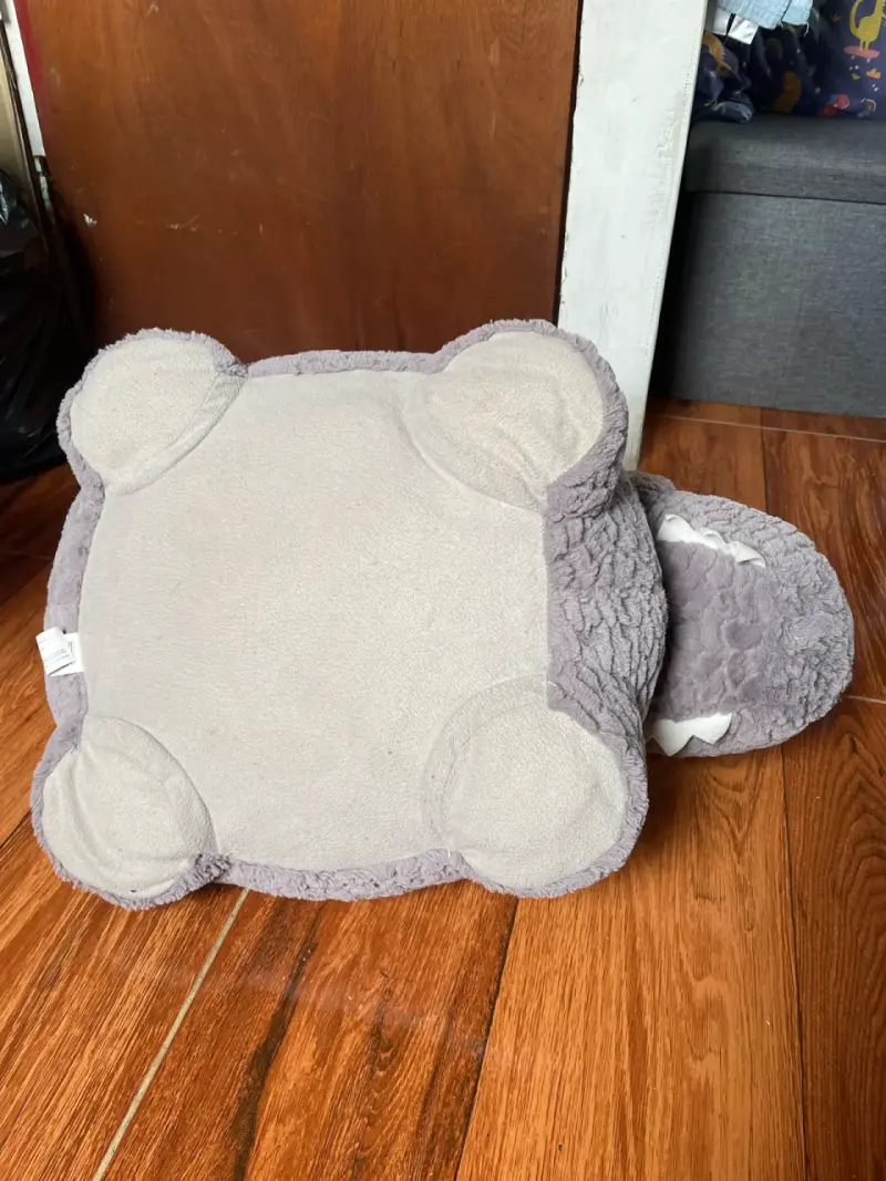 Peluche dinosaurio gris suave de 27cm - 5