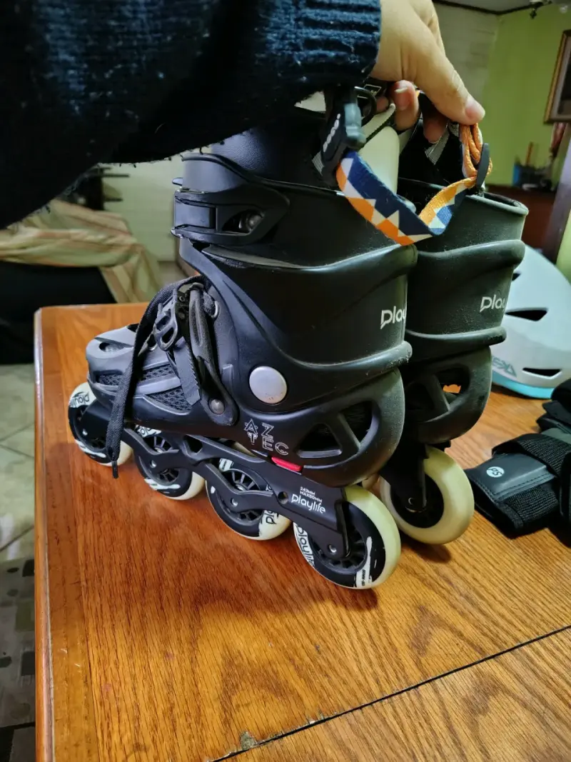 Patines Playlife + Casco REKD + Protecciones Power - 2