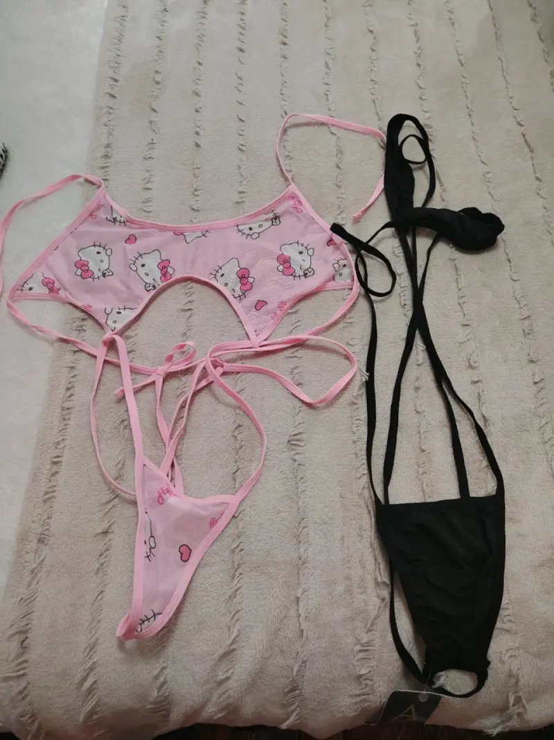 Bikini negro con tirantes - 2