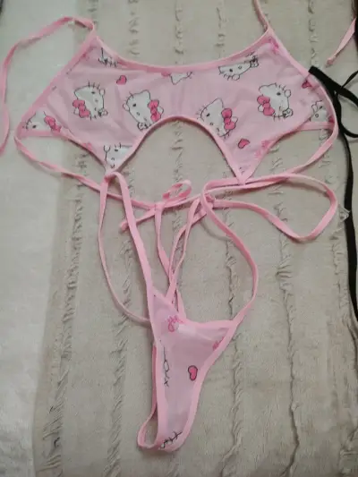 Bikini negro con tirantes - miniatura 3