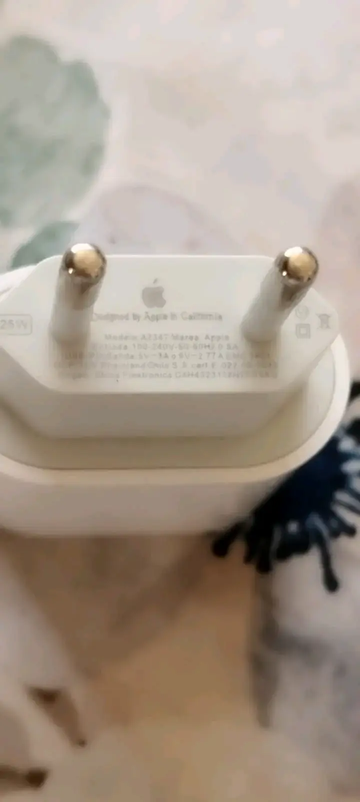 Adaptador de carga Apple 25W
