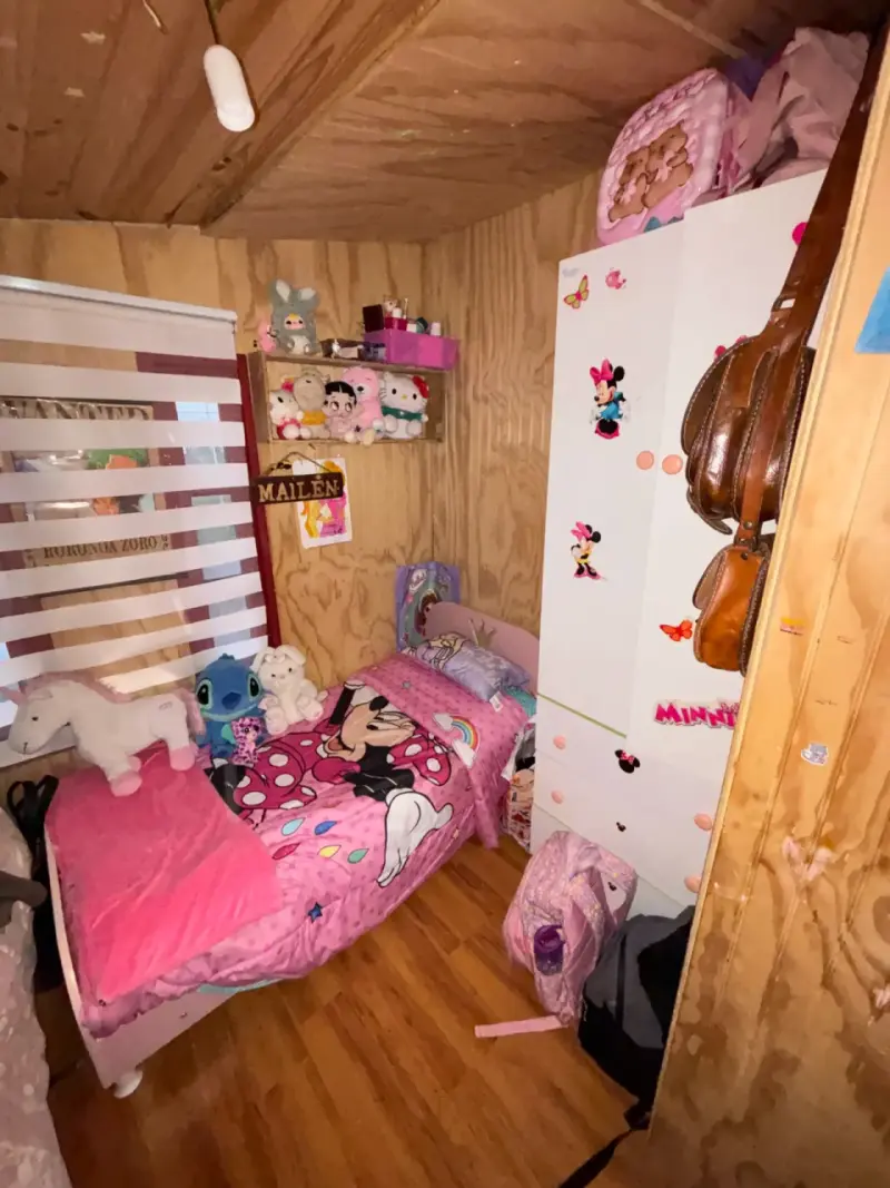 Cama infantil de Transición rosada con diseño - 2