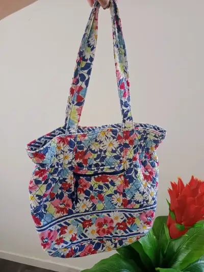 Bolso tote Vera Bradley grande estampado floral - miniatura 1