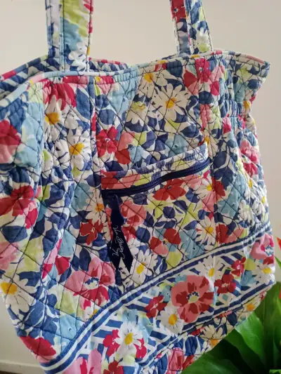 Bolso tote Vera Bradley grande estampado floral - miniatura 2
