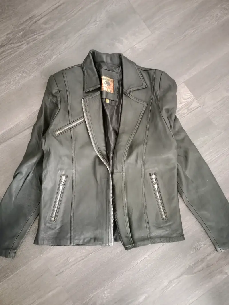 Chaqueta de cuero negra jacket - 1