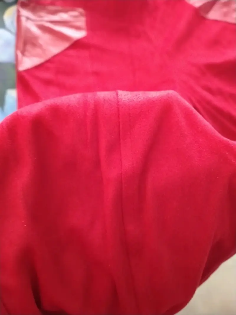 Pantalones rojos mujer Suede. - 2