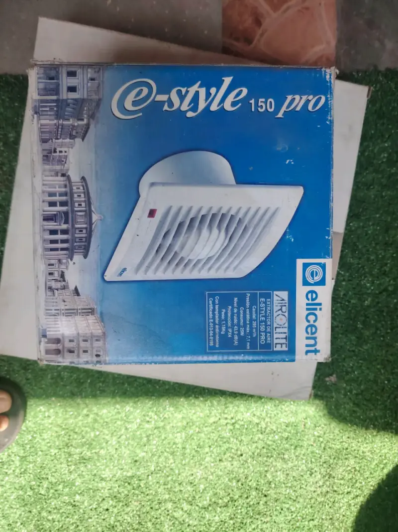 Extractor de aire e-style 150 pro