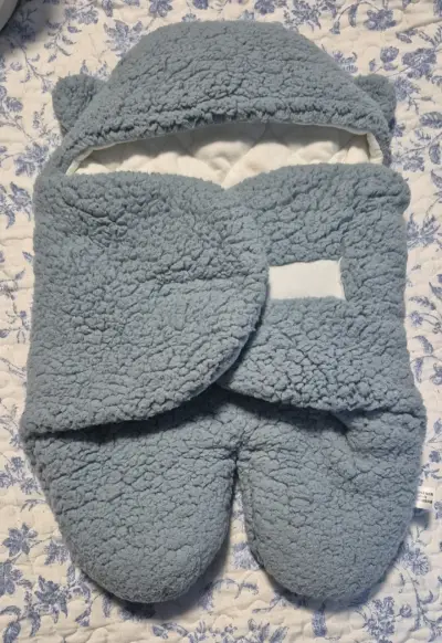 Saco de dormir para bebé azul - miniatura 3