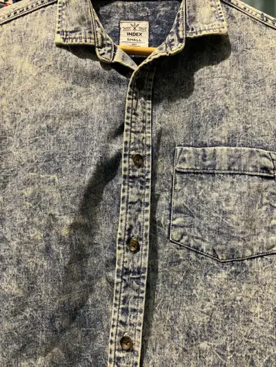 Camisa mezclilla lavado claro hombre. - miniatura 3
