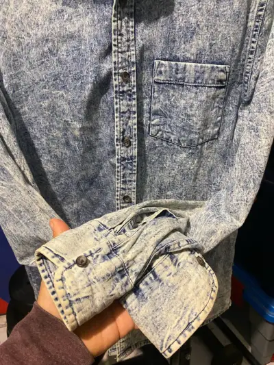 Camisa mezclilla lavado claro hombre. - miniatura 4