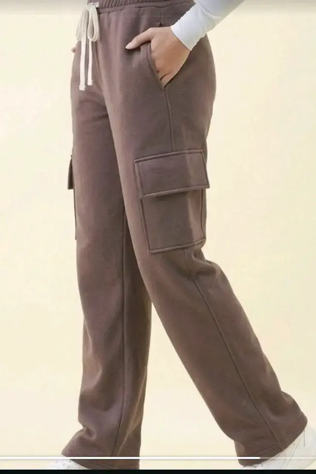 Pantalón cargo marrón unisex - 1