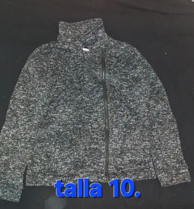 Abrigo infantil gris con capucha - miniatura 3