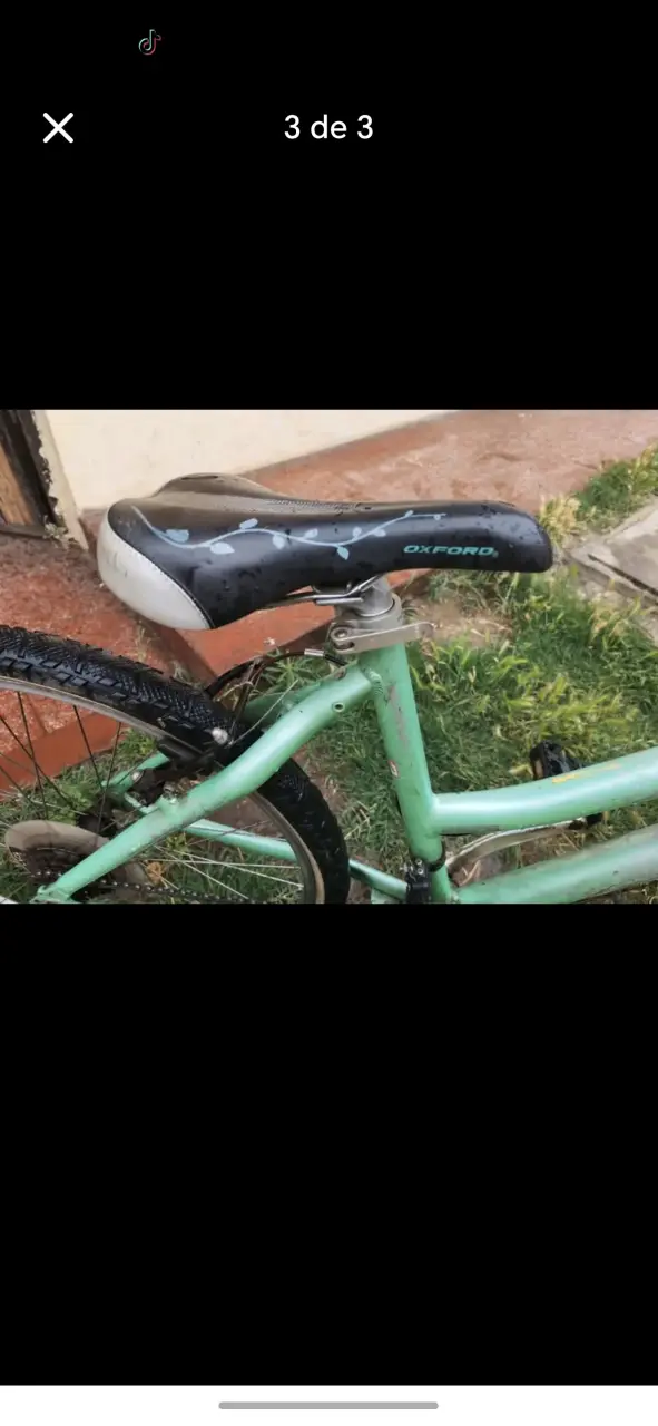Bicicleta de montaña verde y plata - 2