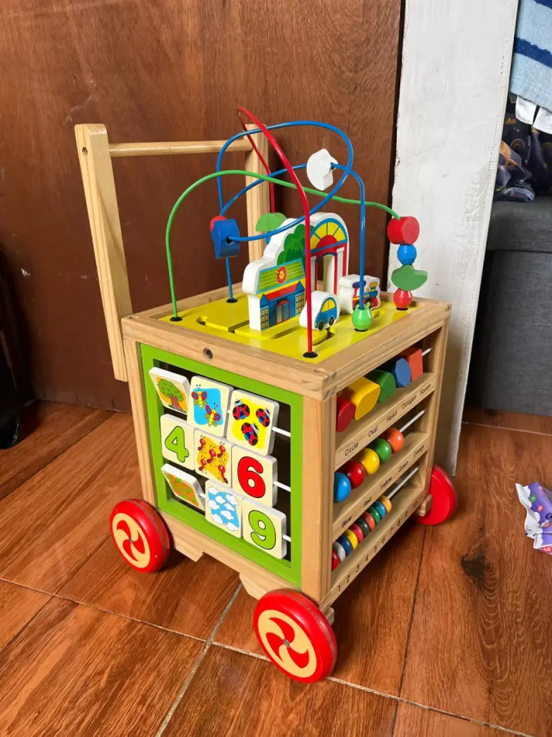 Carrito de madera educativo - 2