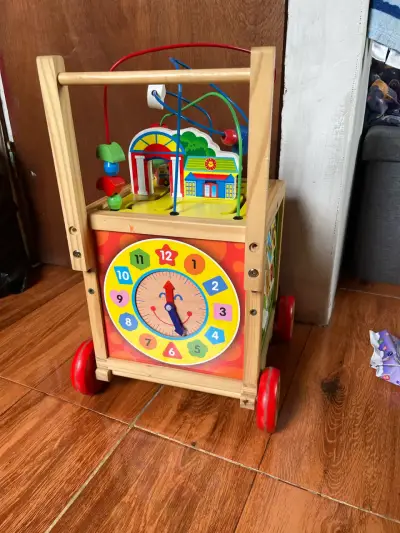 Carrito de madera educativo - miniatura 3