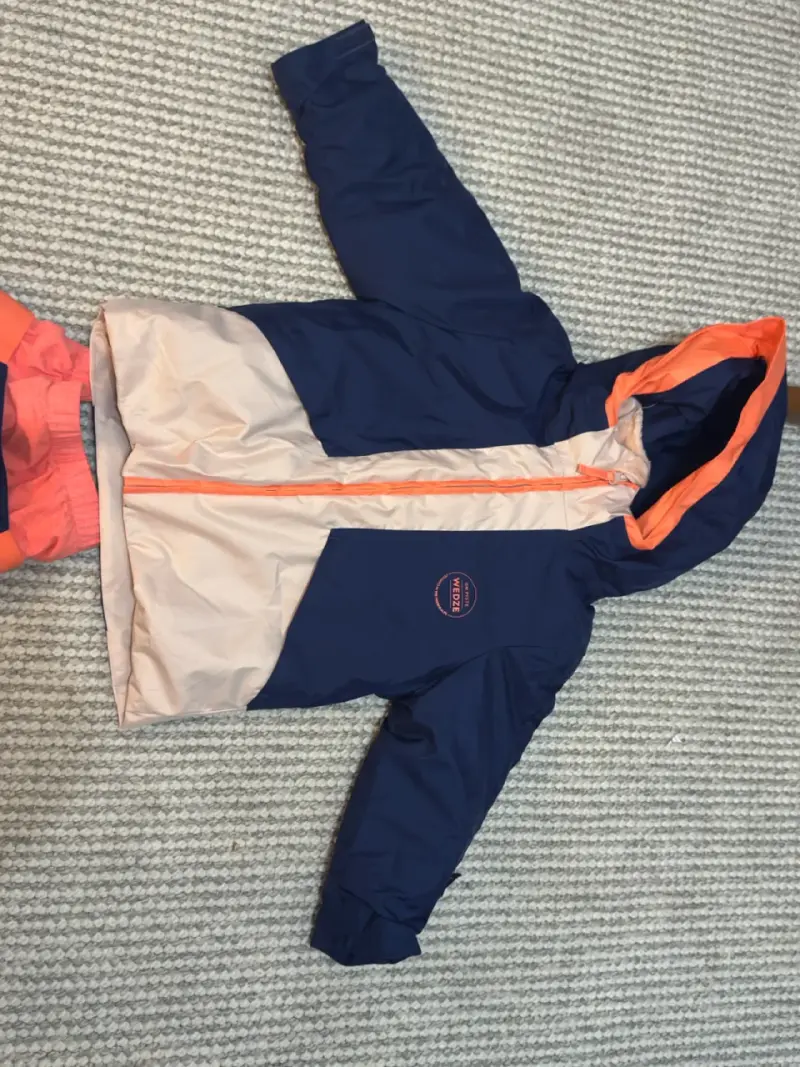 Chaqueta niños azul y naranjo - 1
