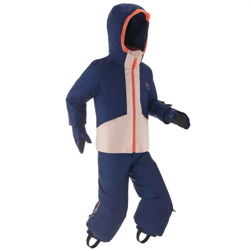 Chaqueta niños azul y naranjo - 2