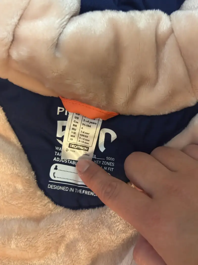 Chaqueta niños azul y naranjo - 3