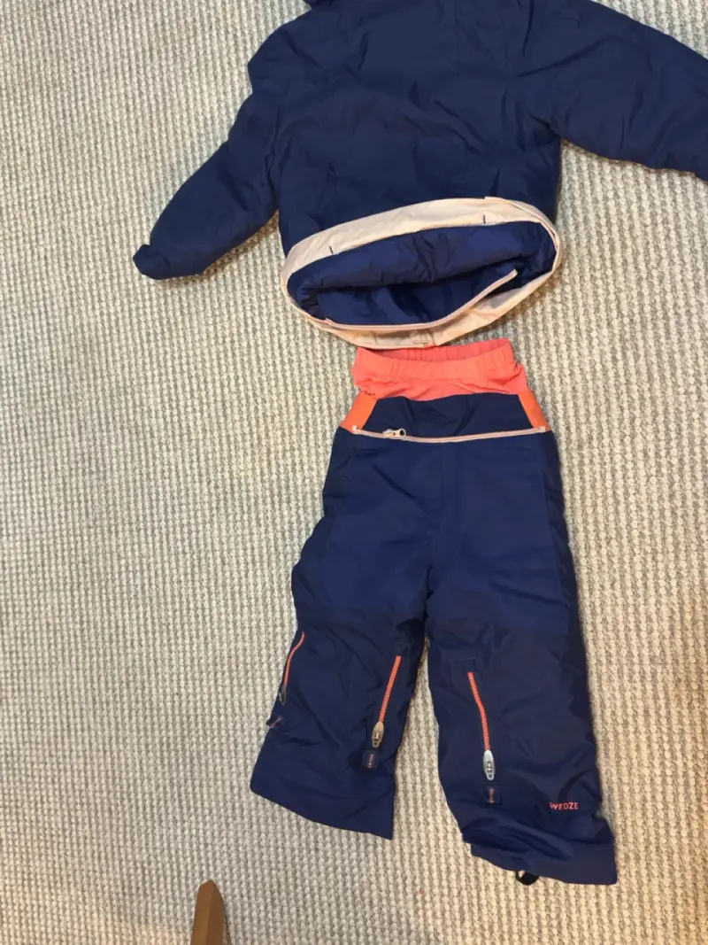 Chaqueta niños azul y naranjo - 6