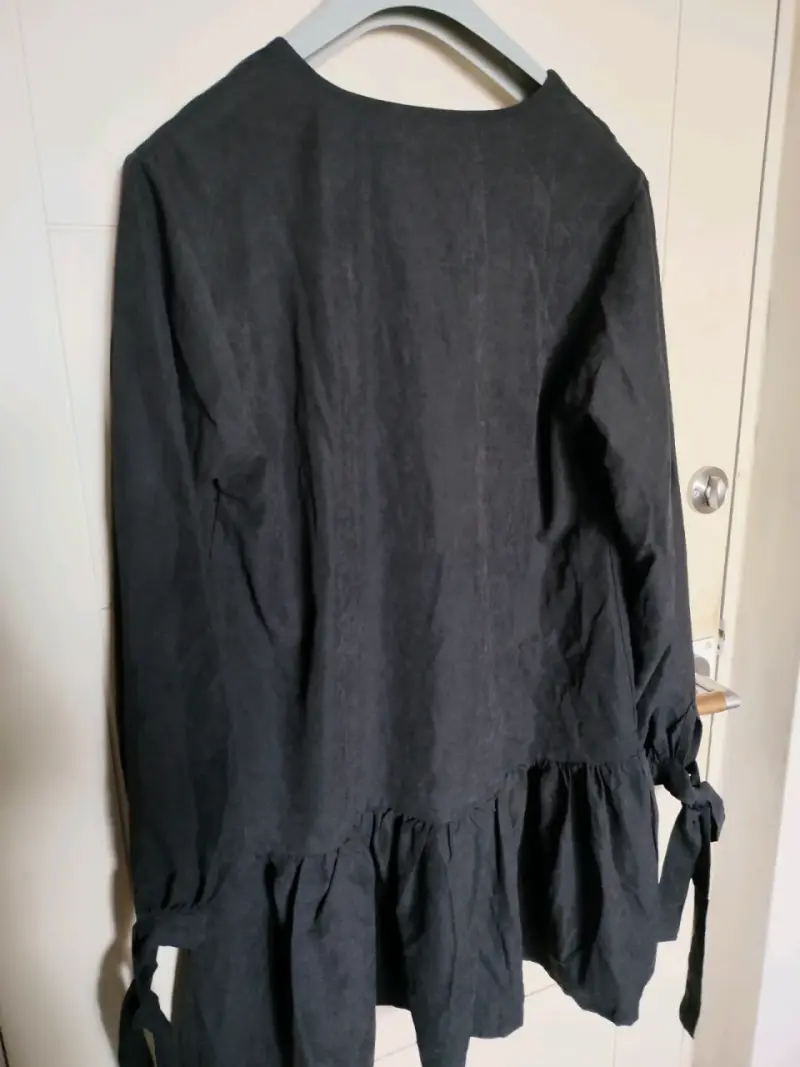 Vestido negro botones Victoria raveau - 3