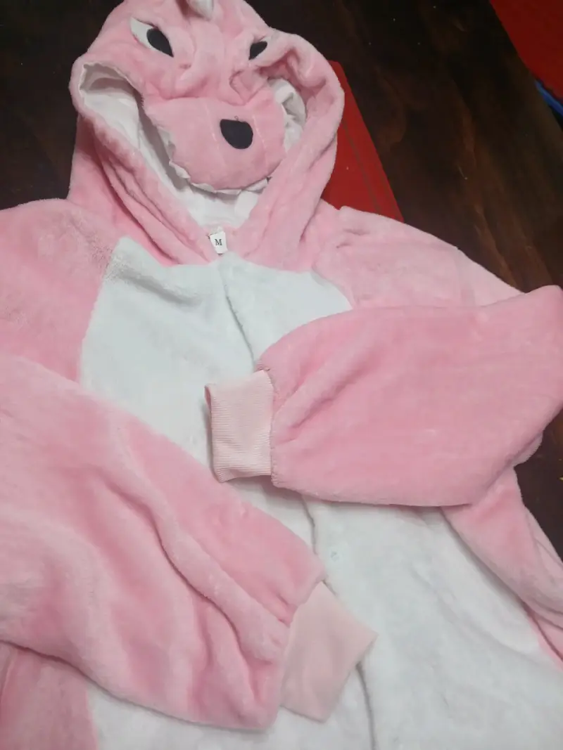 Pijama rosado de dinosaurio - 5