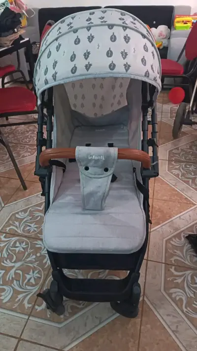Coche para bebé Infanti gris - miniatura 1