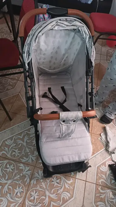 Coche para bebé Infanti gris - miniatura 2