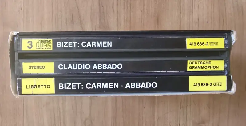 Caja de CDs Opera Carmen de Bizet - 2