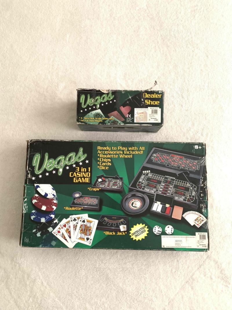 Juego de casino 3 en 1 Vegas + repartidor de carta - 2