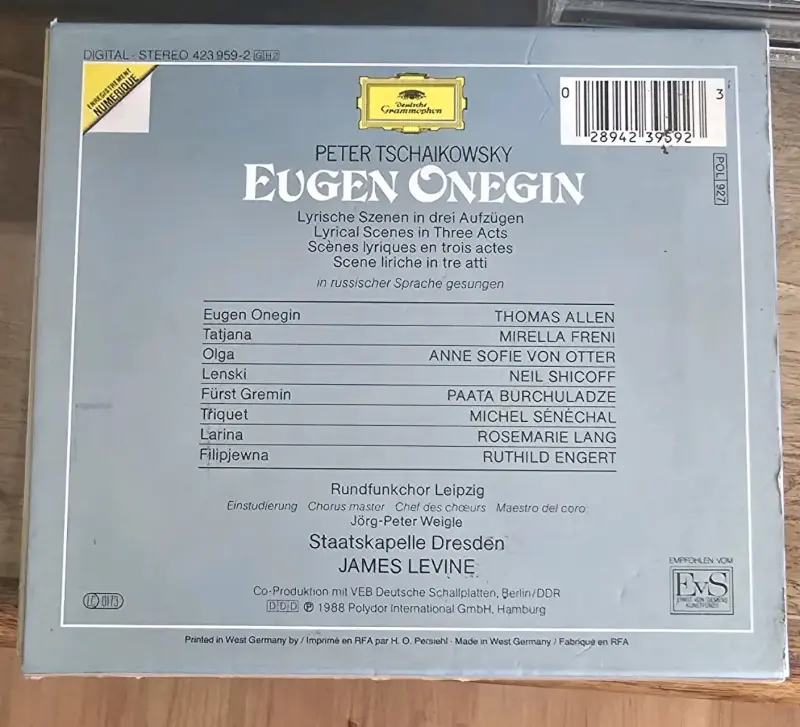 CDs Peter Tschaikovsky Eugen Onegin - 2