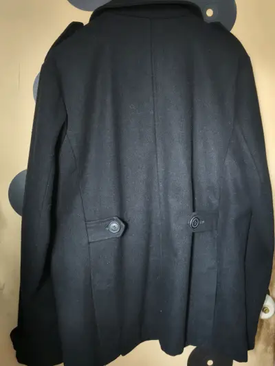 Abrigo negro elegante M - miniatura 3