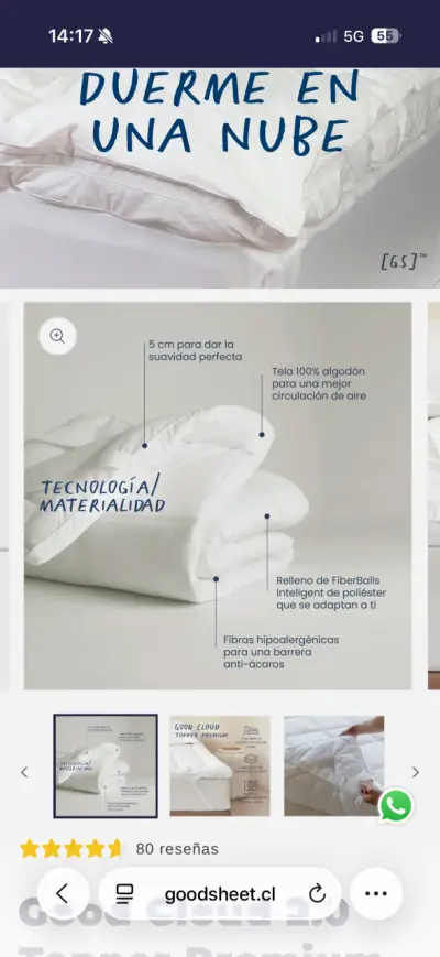 Good Cloud 2.0 Topper Super King - miniatura 2