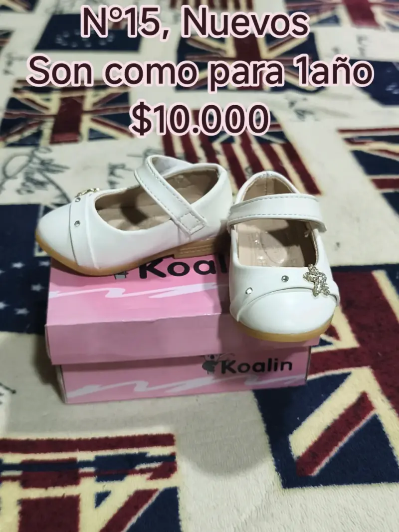 Zapatos blancos para bebé N°15