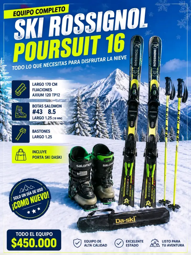 Equipo de esquí Rossignol Poursuit 16 - 1
